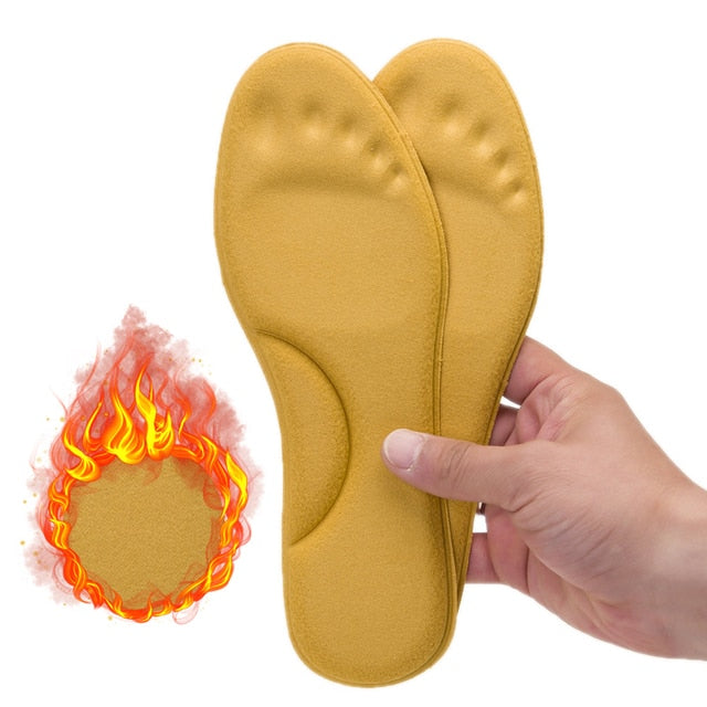Self-heated Insoles Feet Massage Thermal Thicken Insole Memory Foam Shoe Pads Winter Warm Men Women Sports Shoes Pad Accessories