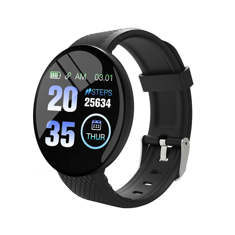 D18 Smartwatch Circular Color Screen With Multiple Sports Modes Call Information Reminder Photo Taking Music Smart Bracelet