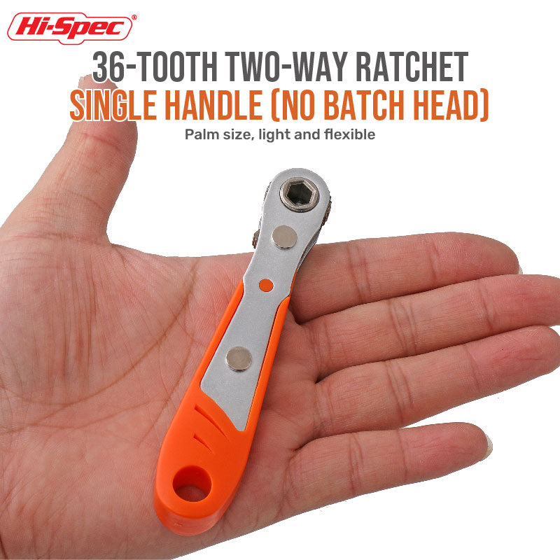New 2 in 1 Dual Head Ratchet Socket Wrench 72 Teeth Mini Hex Bit Driver Screwdriver Handle Two-way Quick Release Wrench Spanner