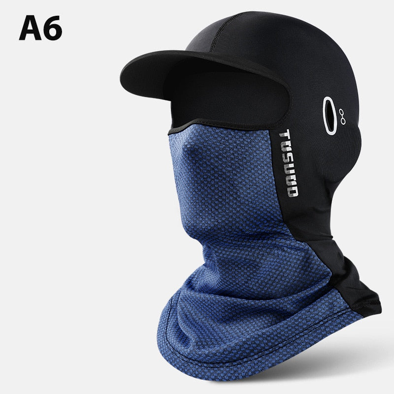 1pc Summer Ice Silk Sunscreen Headgear Motorcycle Helmet Lined Hood Equipment Bike Head Cover Tactical Cap Fishing Cycling