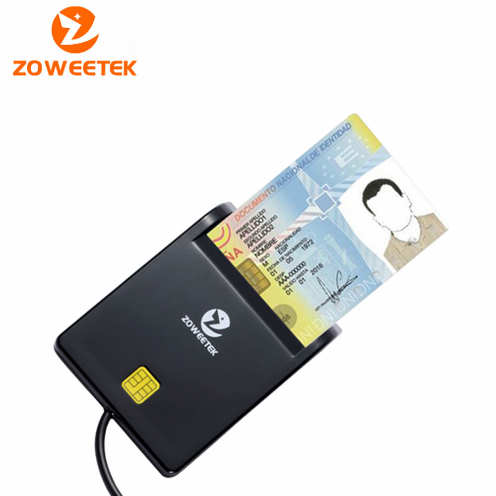 Genuine Zoweetek 12026-1 New Product for USB EMV Smart Card Reader for ISO 7816 EMV Chip Card Reader