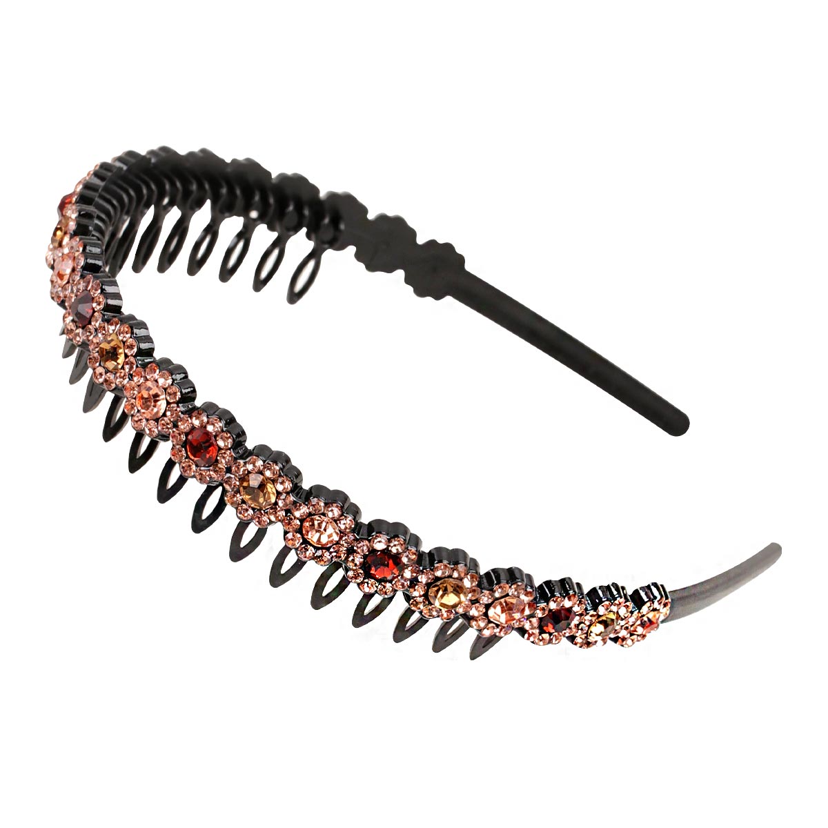 Fashion Pearl Non-Slip Rhinestone Hairbands Elastic Flower Women Hair Hoop Bands Headband Bezel Girls Hair Accessories Headdress