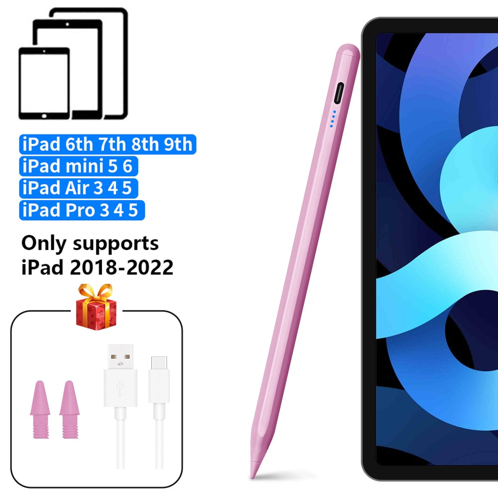 For Apple Pencil Palm Rejection Power Display Ipad Pencil Pen For iPad Accessories 2022 2021 2020 2019 2018 Pro Air Mini Stylus