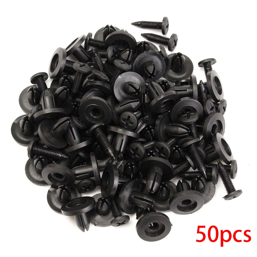 100/50 Pcs Car Clips Fastener Screws Bumper Interior Decoration Auto Plastic Random Mixing Universal Plastic