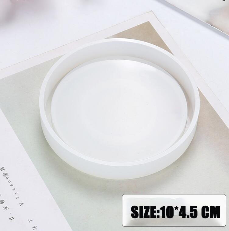 DIY Round Candle Jar Pot Silicone Molds for Making Uv Epoxy Plaster Concrete Storage Box Mould Home Decor Flower Pot Planter