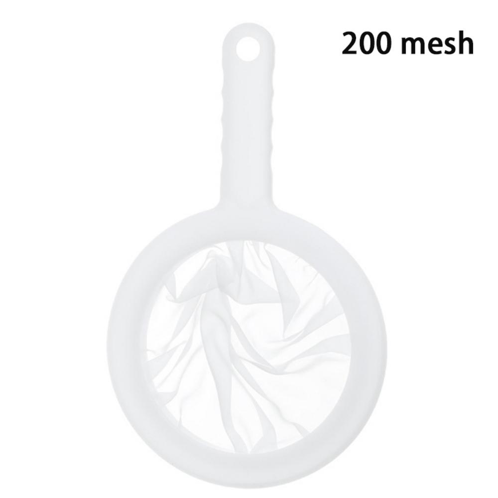 100/200/400 Mesh Kitchen Nut Milk Filter Ultra-fine Mesh Strainer Reusable Nylon Mesh Filter Spoon For Soy Milk Coffee Yogurt