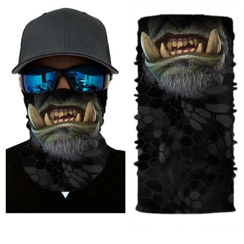Outdoor Sports Seamless Bandanas Neck Gaiter Buffs Face Shield Motorcycle Cycling Balaclava Headband Mask Hiking Fishing Scarf
