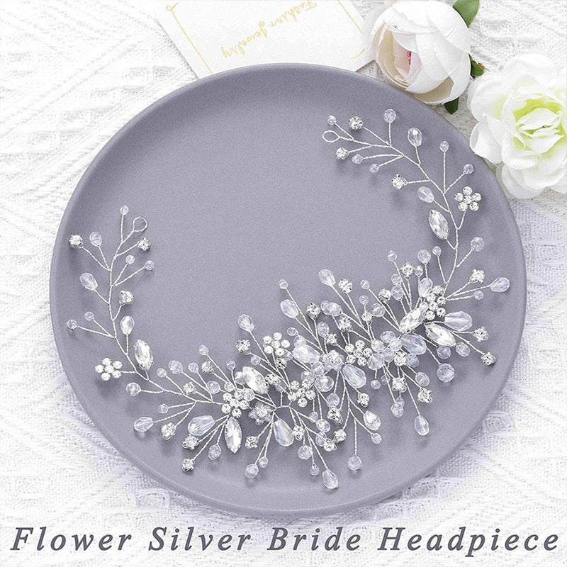 Crystal Wedding Hair Combs Miraculous Women Headbands Accessories Flower Bridal Headpiece Clip Bride Jewelry Gift