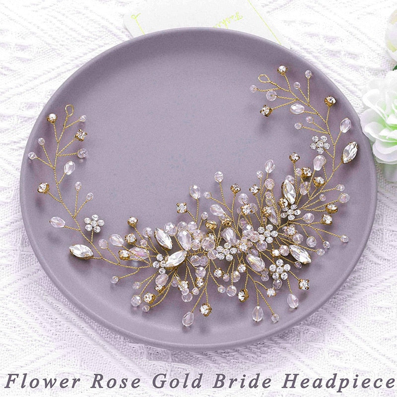 Crystal Wedding Hair Combs Miraculous Women Headbands Accessories Flower Bridal Headpiece Clip Bride Jewelry Gift