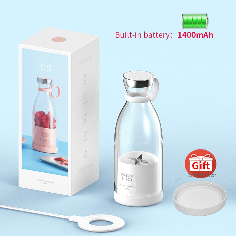 REUP Portable Electric Juicer Blender Usb Mini Fruit Mixers Juicers for VIP Dropshipping Customer Ship In 24h