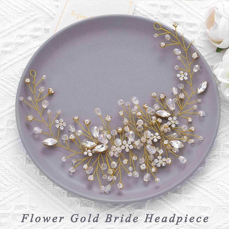Crystal Wedding Hair Combs Miraculous Women Headbands Accessories Flower Bridal Headpiece Clip Bride Jewelry Gift