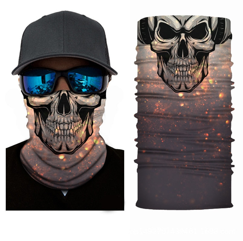 Outdoor Sports Seamless Bandanas Neck Gaiter Buffs Face Shield Motorcycle Cycling Balaclava Headband Mask Hiking Fishing Scarf
