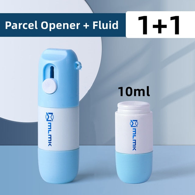 Thermal Paper Correction Fluid with Knife Parcel Box Opener Home Office Anti Peep Identity Information Privacy Protector Eraser