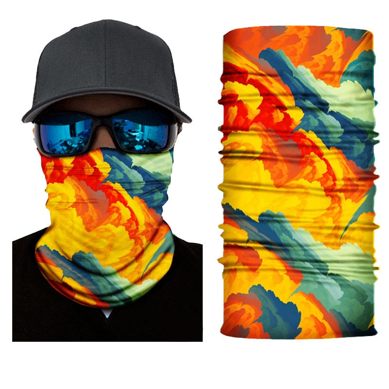 Outdoor Bandana Man Seamless Balaclava Buffs Neck Warmer Cycling Motorcycle Scarf Windproof Sun Protection Fishing Face Mask