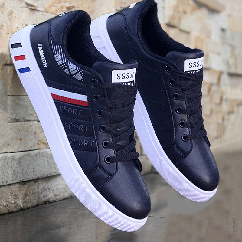 Spring Autumn Men Sneakers Casual Shoes Lightweight Breathable Men Shoes Flat White Business Travel Tenis Shoes Tênis Masculino