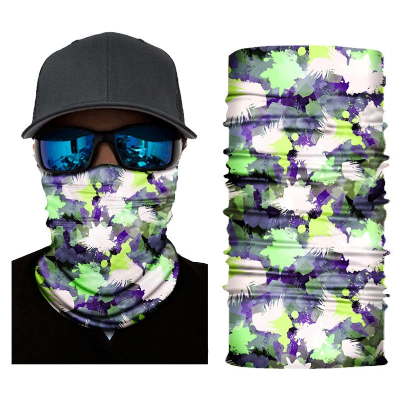 Outdoor Bandana Man Seamless Balaclava Buffs Neck Warmer Cycling Motorcycle Scarf Windproof Sun Protection Fishing Face Mask