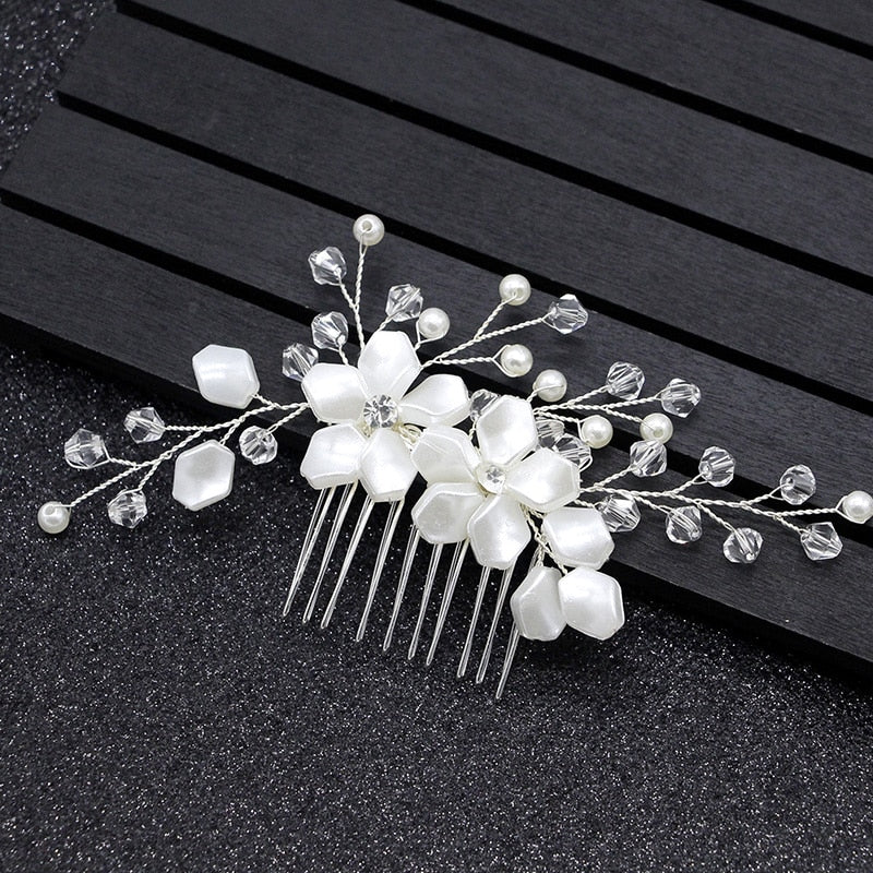 Crystal Wedding Hair Combs Miraculous Women Headbands Accessories Flower Bridal Headpiece Clip Bride Jewelry Gift