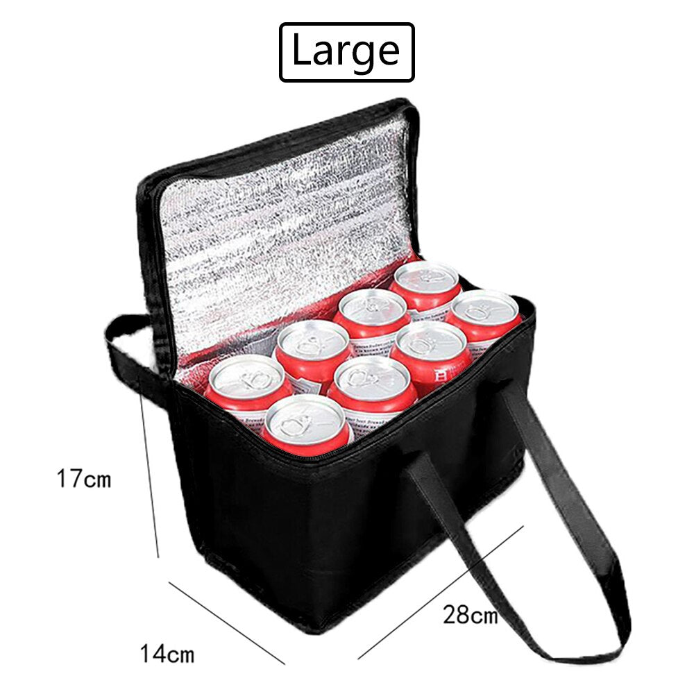 Portable Lunch Cooler Bag Beach Cooler Bag Soft Cooler Bags Folding Insulation Picnic Ice Pack Lunch Cooler Bag