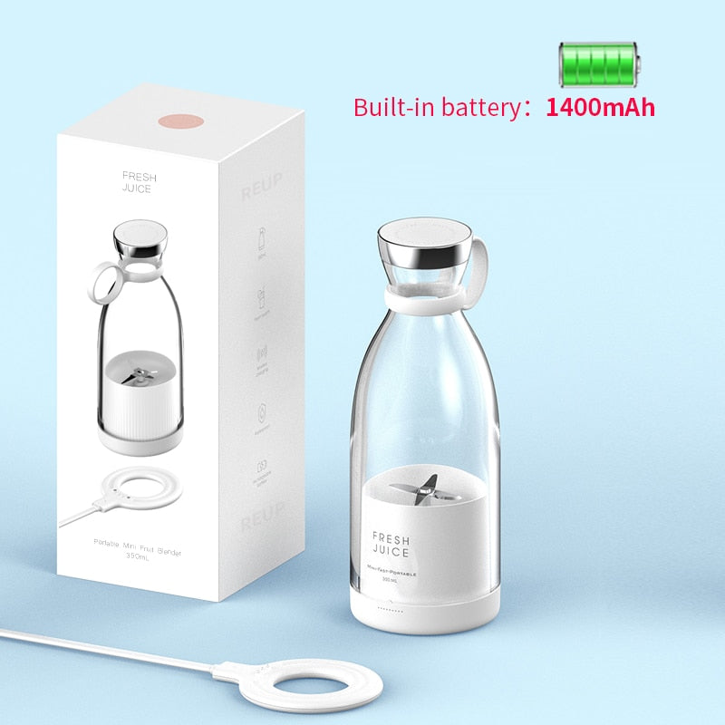 REUP Portable Electric Juicer Blender Usb Mini Fruit Mixers Juicers for VIP Dropshipping Customer Ship In 24h
