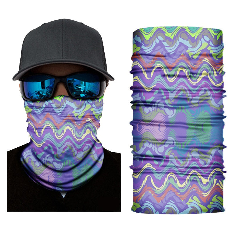 Outdoor Bandana Man Seamless Balaclava Buffs Neck Warmer Cycling Motorcycle Scarf Windproof Sun Protection Fishing Face Mask