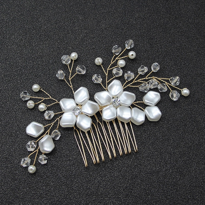 Crystal Wedding Hair Combs Miraculous Women Headbands Accessories Flower Bridal Headpiece Clip Bride Jewelry Gift