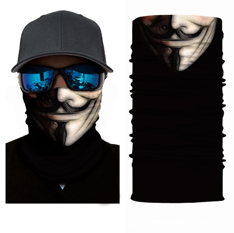 Outdoor Sports Seamless Bandanas Neck Gaiter Buffs Face Shield Motorcycle Cycling Balaclava Headband Mask Hiking Fishing Scarf
