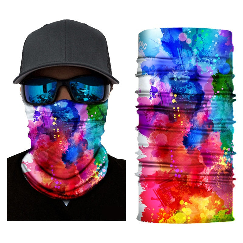 Outdoor Bandana Man Seamless Balaclava Buffs Neck Warmer Cycling Motorcycle Scarf Windproof Sun Protection Fishing Face Mask