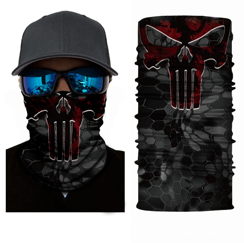 Outdoor Sports Seamless Bandanas Neck Gaiter Buffs Face Shield Motorcycle Cycling Balaclava Headband Mask Hiking Fishing Scarf