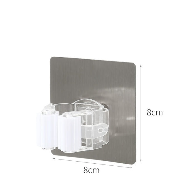 Adhesive Multi-Purpose Hooks Wall Mounted Mop Organizer Holder RackBrush Broom Hanger Hook Kitchen Bathroom Strong Hooks