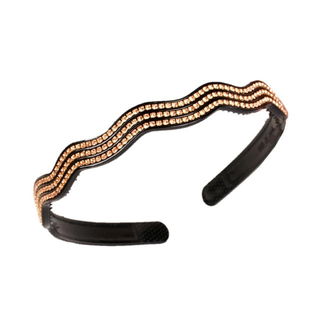 Fashion Pearl Non-Slip Rhinestone Hairbands Elastic Flower Women Hair Hoop Bands Headband Bezel Girls Hair Accessories Headdress