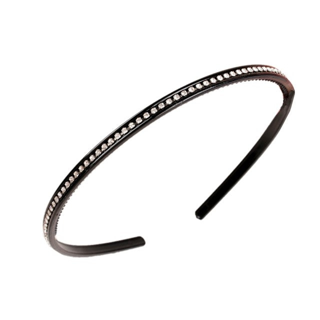 Fashion Pearl Non-Slip Rhinestone Hairbands Elastic Flower Women Hair Hoop Bands Headband Bezel Girls Hair Accessories Headdress