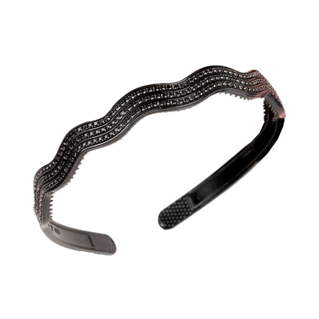 Fashion Pearl Non-Slip Rhinestone Hairbands Elastic Flower Women Hair Hoop Bands Headband Bezel Girls Hair Accessories Headdress