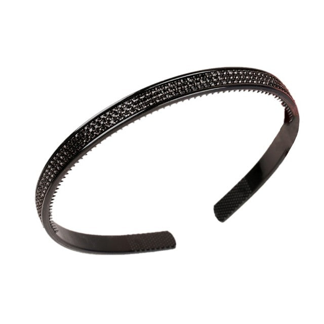Fashion Pearl Non-Slip Rhinestone Hairbands Elastic Flower Women Hair Hoop Bands Headband Bezel Girls Hair Accessories Headdress