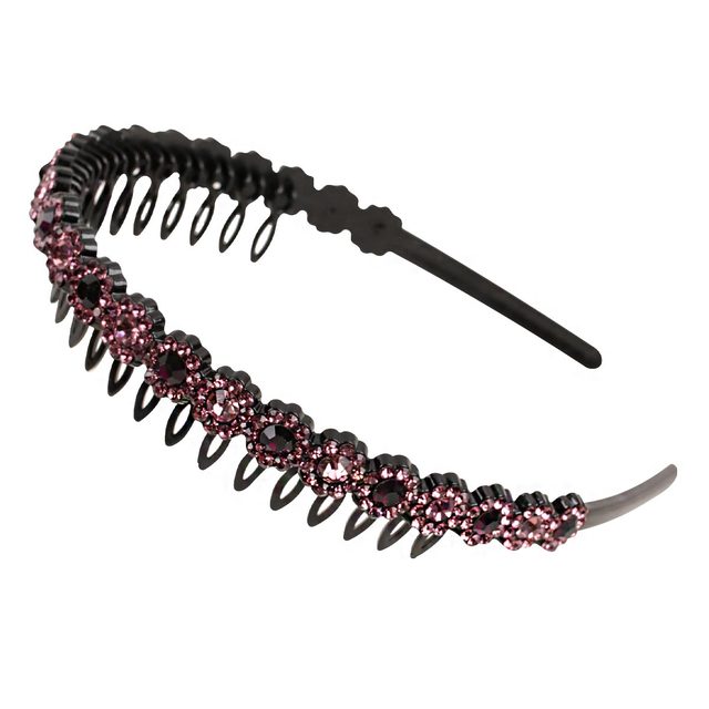 Fashion Pearl Non-Slip Rhinestone Hairbands Elastic Flower Women Hair Hoop Bands Headband Bezel Girls Hair Accessories Headdress