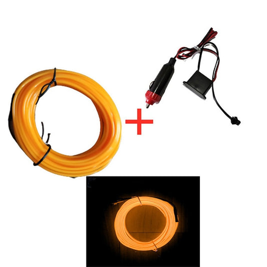 Hot Sale 1M/2M/3M/5M Car Interior Lighting LED Strip Decoration Garland Wire Rope Tube Line Flexible Neon Lights With USB Drive