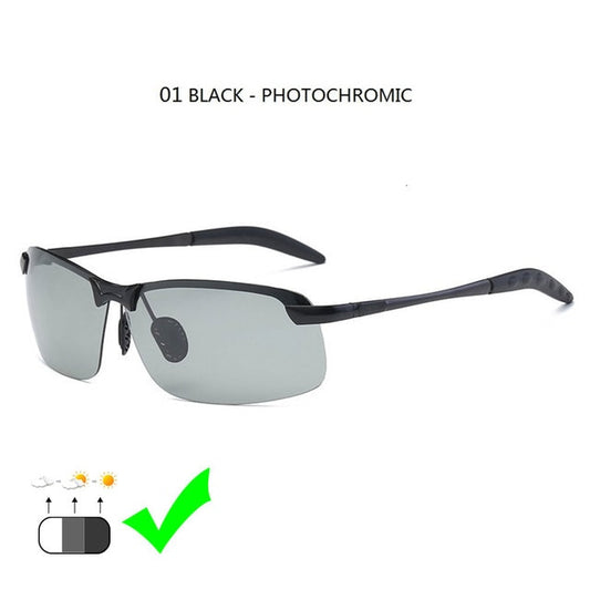 Photochromic Sunglasses Men Polarized Driving Chameleon Glasses Male Change Color Sun Glasses Day Night Vision Driver's Eyewear