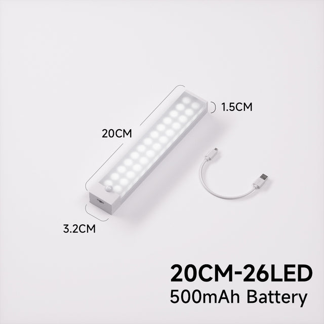 Plutus-Quinn LED Night Lights Wireless Motion Sensor Wall Light USB Rechargeable Kitchen Cabinet Corridor Night Lamp For Bedroom