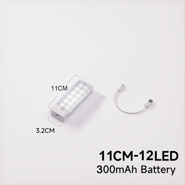 Plutus-Quinn LED Night Lights Wireless Motion Sensor Wall Light USB Rechargeable Kitchen Cabinet Corridor Night Lamp For Bedroom