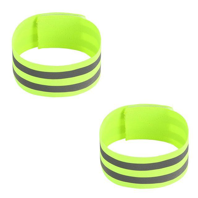 Reflective Bands Elastic Armband Wristband Ankle Leg Straps Safety Reflector Tape Straps for Night Jogging Biking Running