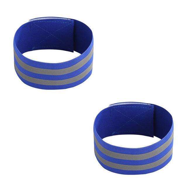 Reflective Bands Elastic Armband Wristband Ankle Leg Straps Safety Reflector Tape Straps for Night Jogging Biking Running