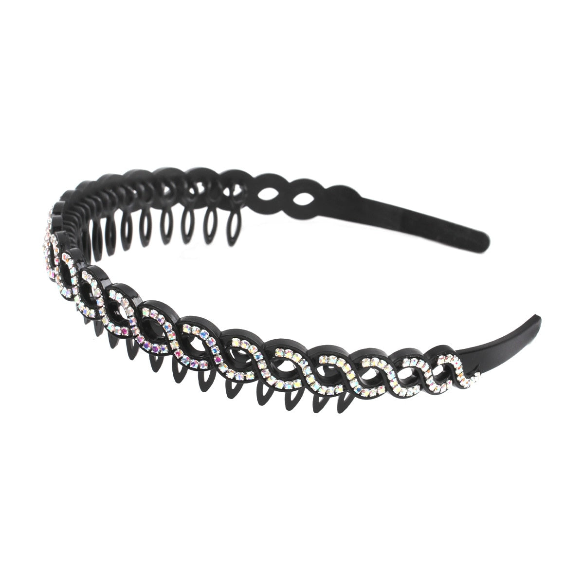 Fashion Pearl Non-Slip Rhinestone Hairbands Elastic Flower Women Hair Hoop Bands Headband Bezel Girls Hair Accessories Headdress