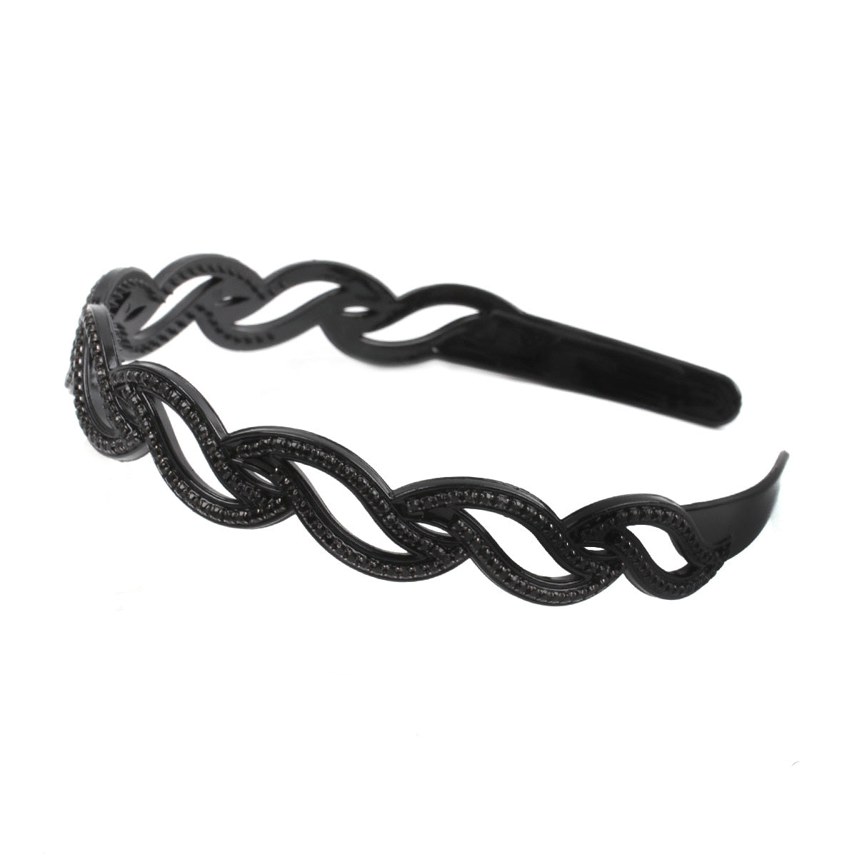 Fashion Pearl Non-Slip Rhinestone Hairbands Elastic Flower Women Hair Hoop Bands Headband Bezel Girls Hair Accessories Headdress