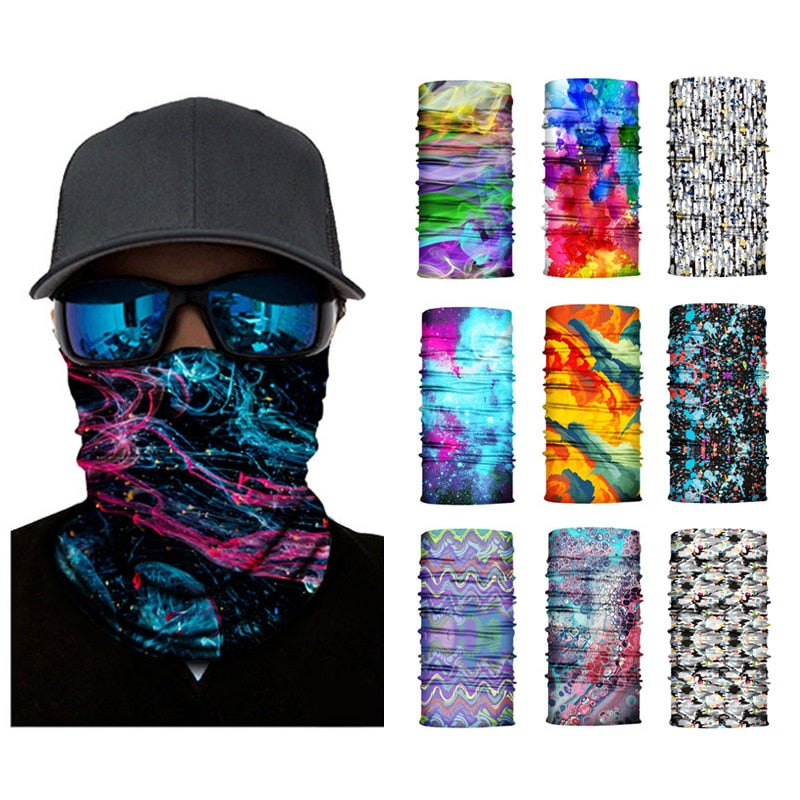 Outdoor Bandana Man Seamless Balaclava Buffs Neck Warmer Cycling Motorcycle Scarf Windproof Sun Protection Fishing Face Mask