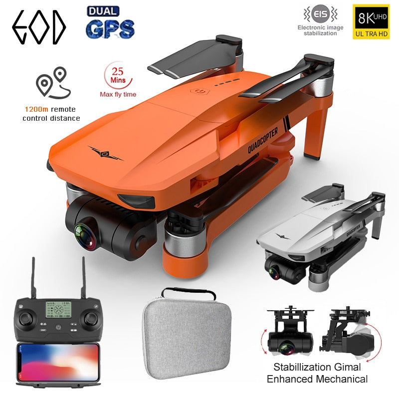 2023 New GPS Drone 4k Profesional 8K HD Camera 2-Axis Gimbal Anti-Shake Aerial Photography Brushless Foldable Quadcopter 1.2km