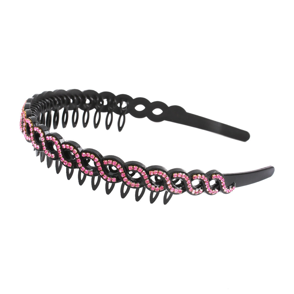 Fashion Pearl Non-Slip Rhinestone Hairbands Elastic Flower Women Hair Hoop Bands Headband Bezel Girls Hair Accessories Headdress