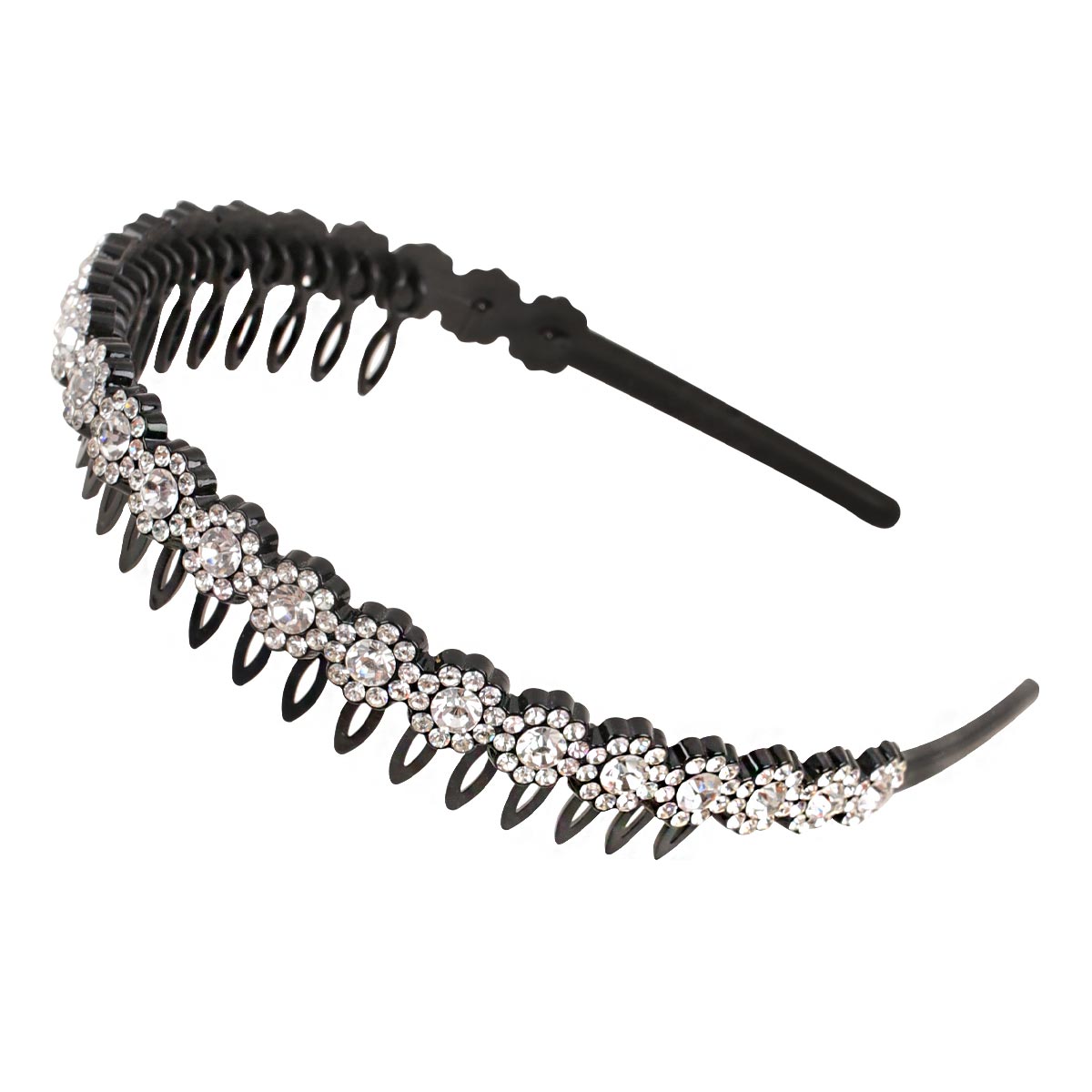 Fashion Pearl Non-Slip Rhinestone Hairbands Elastic Flower Women Hair Hoop Bands Headband Bezel Girls Hair Accessories Headdress