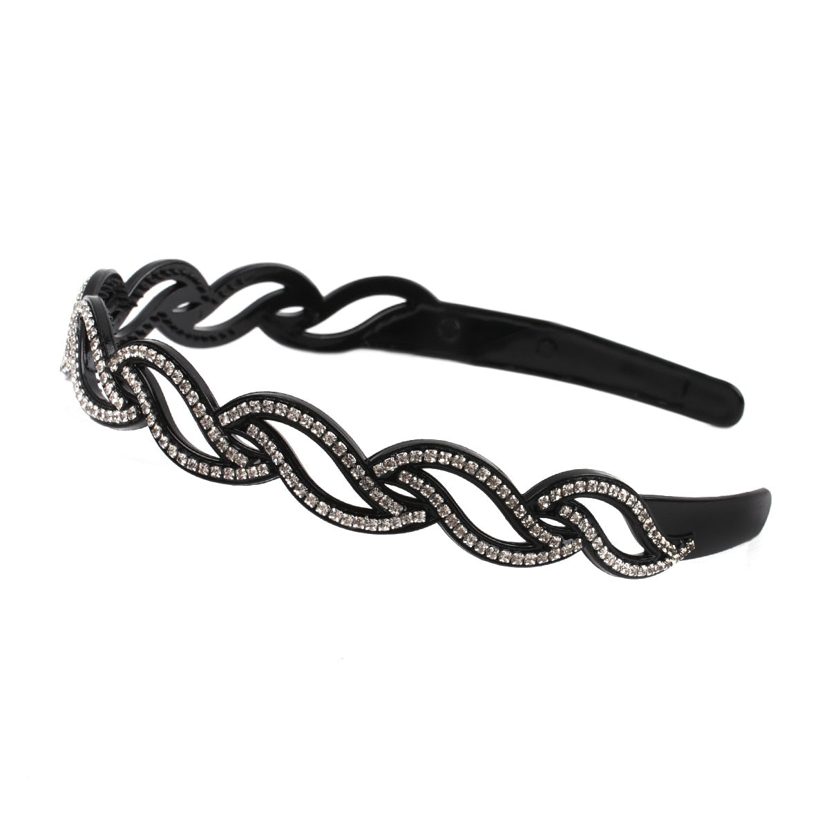 Fashion Pearl Non-Slip Rhinestone Hairbands Elastic Flower Women Hair Hoop Bands Headband Bezel Girls Hair Accessories Headdress