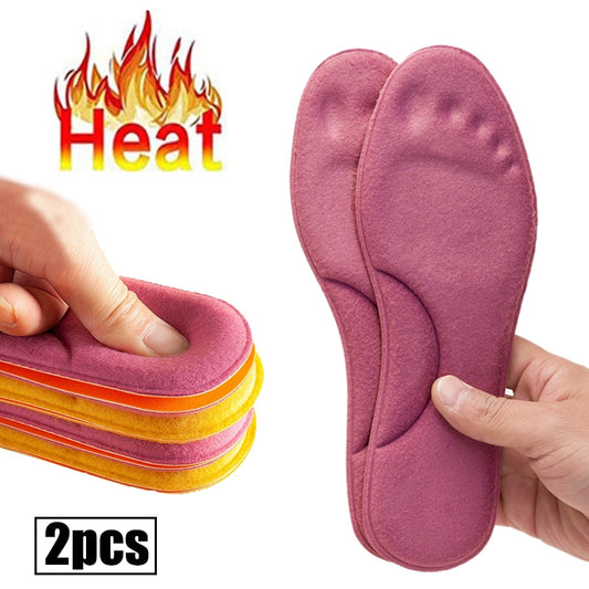 Self Heated Thermal Insoles for Feet Warm Memory Foam Arch Support Insoles for Women Winter Sports Shoes Self-heating Shoe Pads