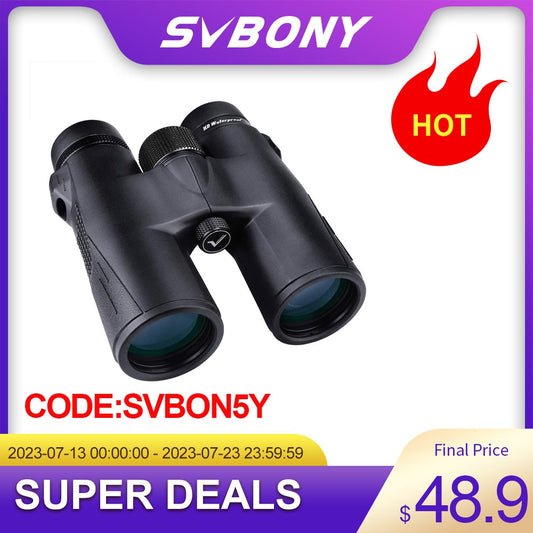 SVBONY Bird Watching Telescope SV47 Powerful Binoculars 8x32/8x42/10x42 Professional IPX7 Waterproof camping equipment Survival