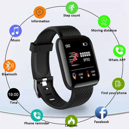 Plus Smart Bracelet Sports Bracelet D13 Color Screen Bracelet Sports Pedometer Bluetooth Reminder Rate Blood Pressure
